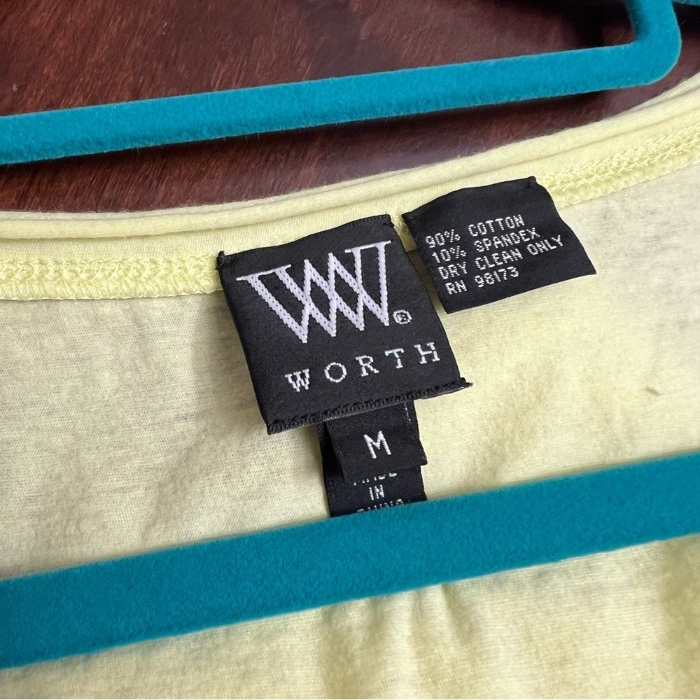 Worth New York Pistachio Skinny Ruched lightweight sleeveless scoop neck tank - Picture 8 of 10